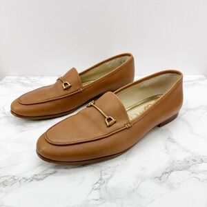 Sam Edelman Loraine Horse Bit Loafers Women 6.5 Saddle Tan Good Leather Flats